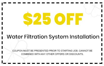 Discount on Water Filtration System Installation