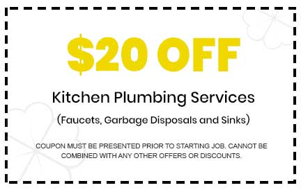 Discount on Kitchen Plumbing Services