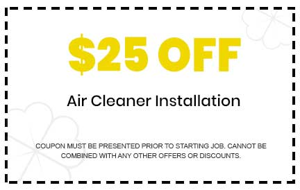 Discount on Air Cleaner Installation